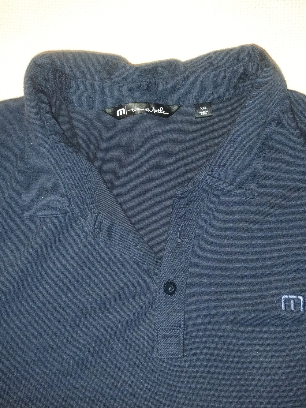 Travis Mathew Men’s XXL Navy Polo Golf Shirt